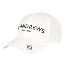 セントアンドリュース St ANDREWS　ツイル ロゴ キャップ 042-5287853 030 ホワイト　2025年モデル