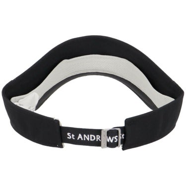 セントアンドリュース St ANDREWS　ツイル ロゴ バイザー 042-5287854 010 ブラック　2025年モデル ブラック 詳細3