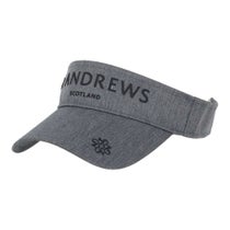 セントアンドリュース St ANDREWS　ツイル ロゴ バイザー 042-5287854 020 グレー　2025年モデル