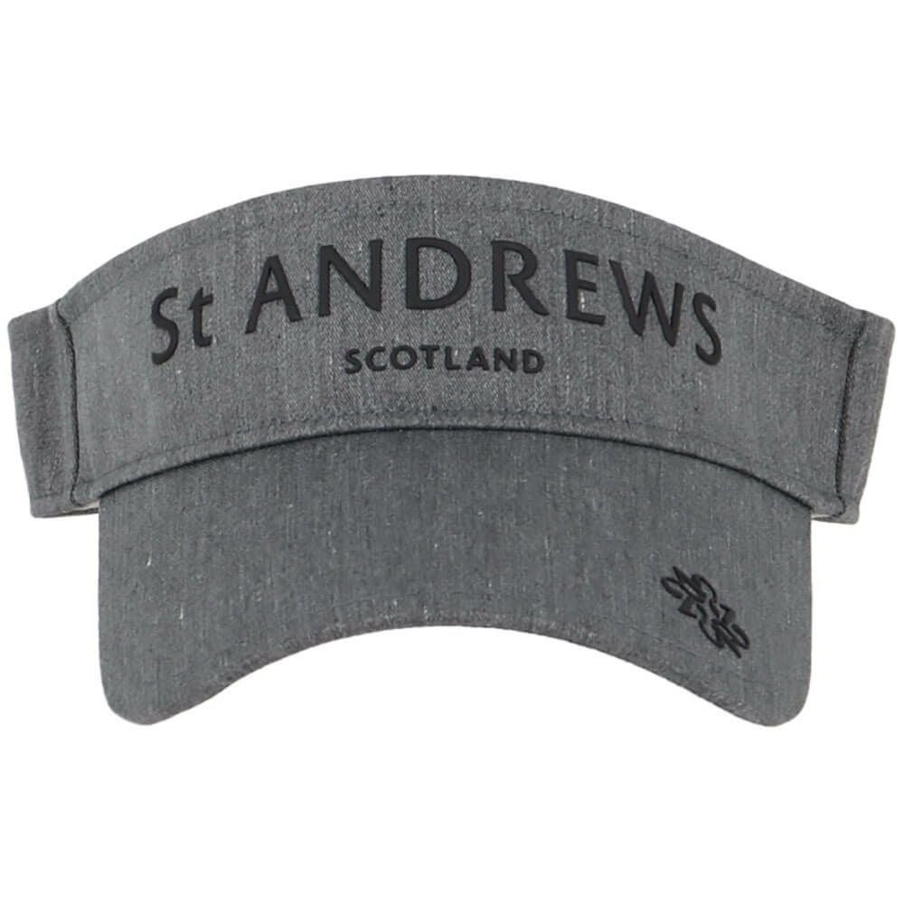セントアンドリュース St ANDREWS　ツイル ロゴ バイザー 042-5287854 020 グレー　2025年モデル グレー 詳細2