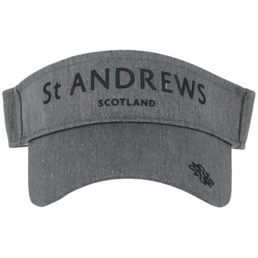 セントアンドリュース St ANDREWS　ツイル ロゴ バイザー 042-5287854 020 グレー　2025年モデル グレー 詳細2
