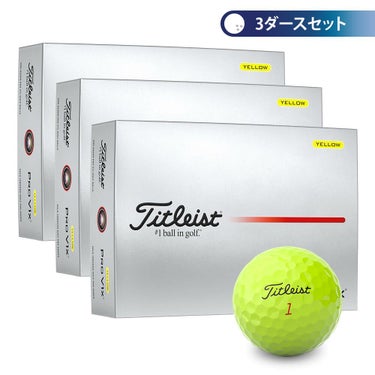 タイトリスト　プロV1x 2025年モデル　ゴルフボール 3ダースセット （12球入り×3箱）　イエロー 詳細1