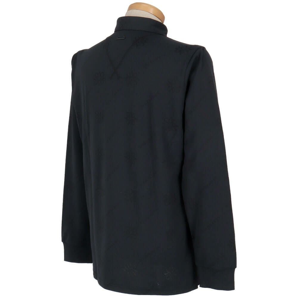 セントアンドリュース St ANDREWS　メンズ ロゴケルトジャガード無地 長袖 ボタンダウン ポロシャツ 042-5261951　2025年モデル 詳細2