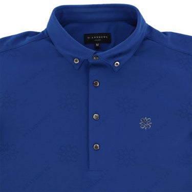 セントアンドリュース St ANDREWS　メンズ ロゴケルトジャガード無地 長袖 ボタンダウン ポロシャツ 042-5261951　2025年モデル 詳細10