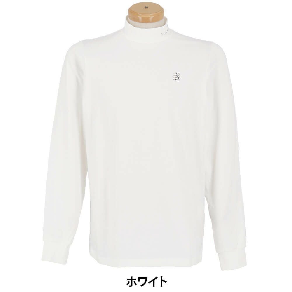 セントアンドリュース St ANDREWS　メンズ ベア天竺 長袖 ハイネック シャツ 042-5266951　2025年モデル ホワイト