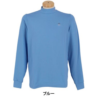 セントアンドリュース St ANDREWS　メンズ ベア天竺 長袖 ハイネック シャツ 042-5266951　2025年モデル ブルー