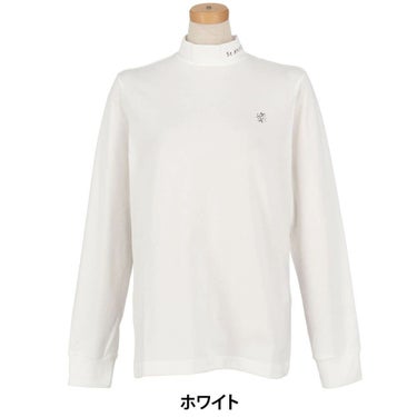 セントアンドリュース St ANDREWS　レディース ベア天竺 長袖 ハイネック シャツ 043-5266952　2025年モデル ホワイト