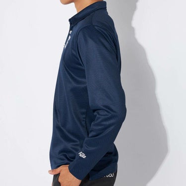 フィラ FILA　メンズ ロゴプリント 裏起毛 長袖 ポロシャツ 784-508　2024年モデル 詳細3