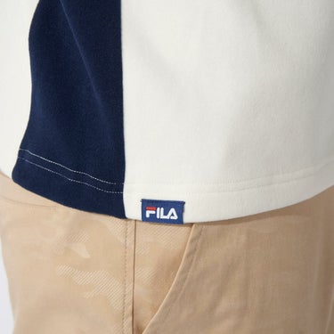 フィラ FILA　メンズ 配色切替 長袖 モックネック シャツ 784-511　2024年モデル 詳細11