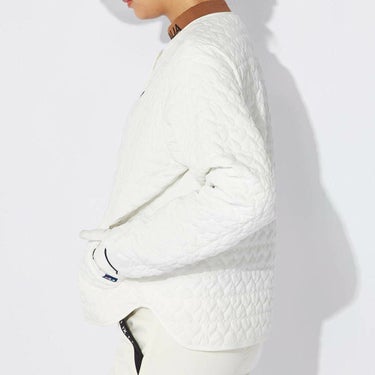 フィラ FILA　レディース ハート柄キルト 中綿 カーディガン 794-261　2024年モデル 詳細2