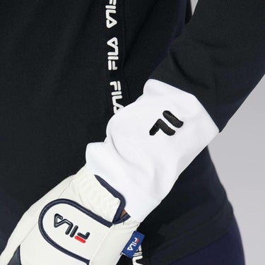 フィラ FILA　レディース ロゴテープ ストレッチ 長袖 モックネック シャツ 794-545　2024年モデル 詳細6