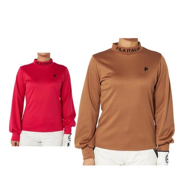 フィラ FILA　レディース リブ衿 長袖 モックネック シャツ 794-560　2024年モデル 詳細1