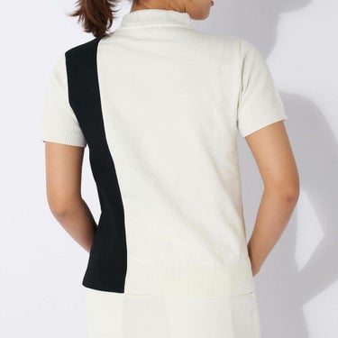 フィラ FILA　レディース バイカラー 編地切替 半袖 ニット セーター 794-640　2024年モデル 詳細6