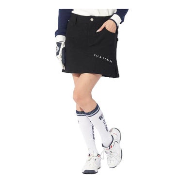 フィラ FILA　レディース バックプリーツ インナーパンツ付き スカート 794-307　2024年モデル ブラック