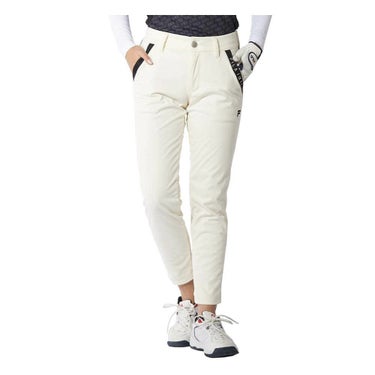 フィラ FILA　レディース 防風 4WAYストレッチ ボンディング ジョガーパンツ 794-341　2024年モデル オフホワイト