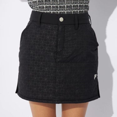 フィラ FILA　レディース 撥水 4WAYストレッチ 裾ニット 中綿 スカート 794-342　2024年モデル 詳細3