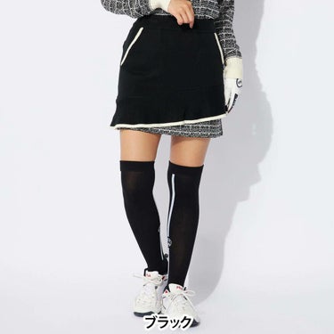 フィラ FILA　レディース ニット スカート 794-363　2024年モデル ブラック