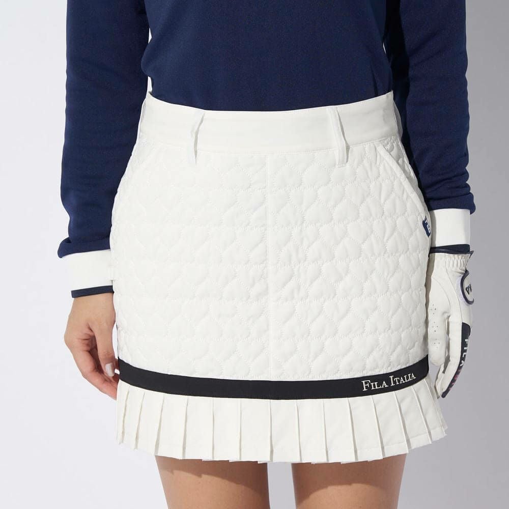 フィラ FILA　レディース 中綿 裾プリーツ スカート 794-364　2024年モデル 詳細1 画像2(ALT)