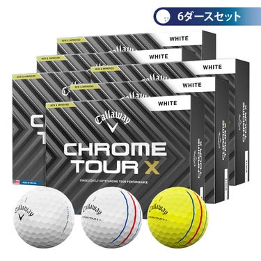 キャロウェイ　クロム ツアーX 2024年モデル　ゴルフボール　6ダースセット （12球入り×6箱） 詳細1