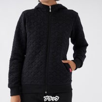 マリクレール marie claire　レディース キルト 長袖 フルジップ パーカー 733-200