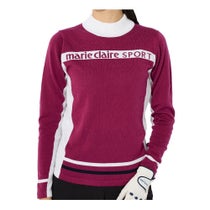 マリクレール marie claire　レディース 配色切替 長袖 ハイネック セーター 733-700