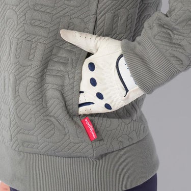 マリクレール marie claire　レディース 長袖 フルジップ ハイネック ブルゾン 734-222　2024年モデル グレー 詳細4