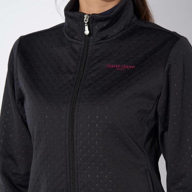 マリクレール marie claire　レディース 生地切替 キルト 長袖 フルジップ ブルゾン 734-224　2024年モデル 詳細1 画像2(ALT)