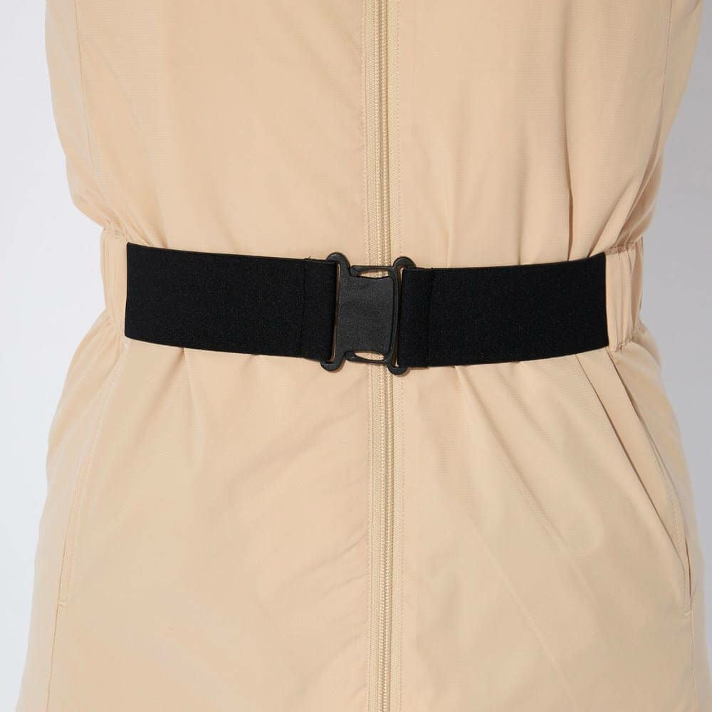 マリクレール marie claire　レディース 薄中綿 チュニック ベスト 734-227　2024年モデル ライトベージュ 画像2(ALT)