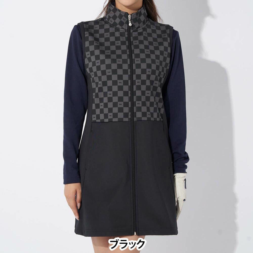 マリクレール marie claire　レディース ブロック柄 ワンピース ベスト 734-424　2024年モデル 詳細1 画像2(ALT)