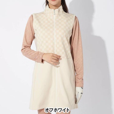 マリクレール marie claire　レディース ブロック柄 ワンピース ベスト 734-424　2024年モデル 詳細1 画像2(ALT)