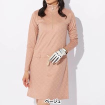 マリクレール marie claire　レディース 長袖 ハーフジップ ワンピース 734-427Y　2024年モデル