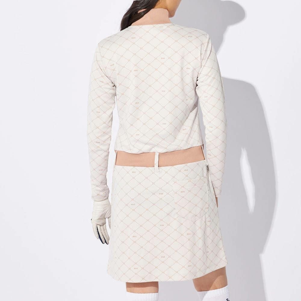 マリクレール marie claire　レディース 長袖 ハーフジップ ワンピース 734-427Y　2024年モデル 詳細1 画像2(ALT)