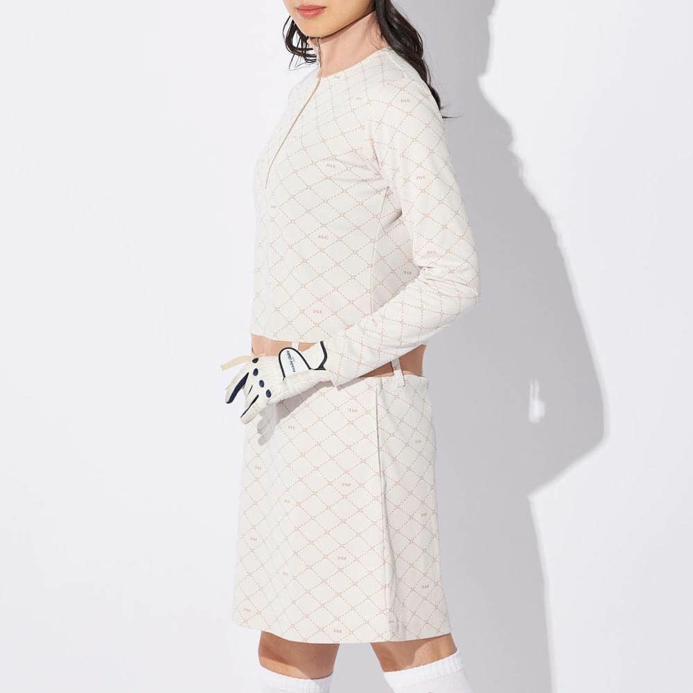 マリクレール marie claire　レディース 長袖 ハーフジップ ワンピース 734-427Y　2024年モデル 詳細1 画像2(ALT)