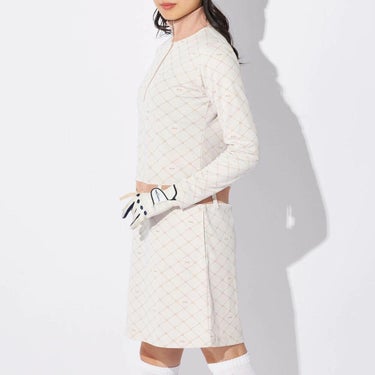 マリクレール marie claire　レディース 長袖 ハーフジップ ワンピース 734-427Y　2024年モデル 詳細1 画像2(ALT)