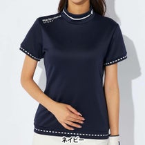 マリクレール marie claire　レディース 半袖 モックネック シャツ 734-600　2024年モデル