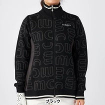 マリクレール marie claire　レディース ロゴジャガード 長袖 フルジップ セーター 734-723　2024年モデル