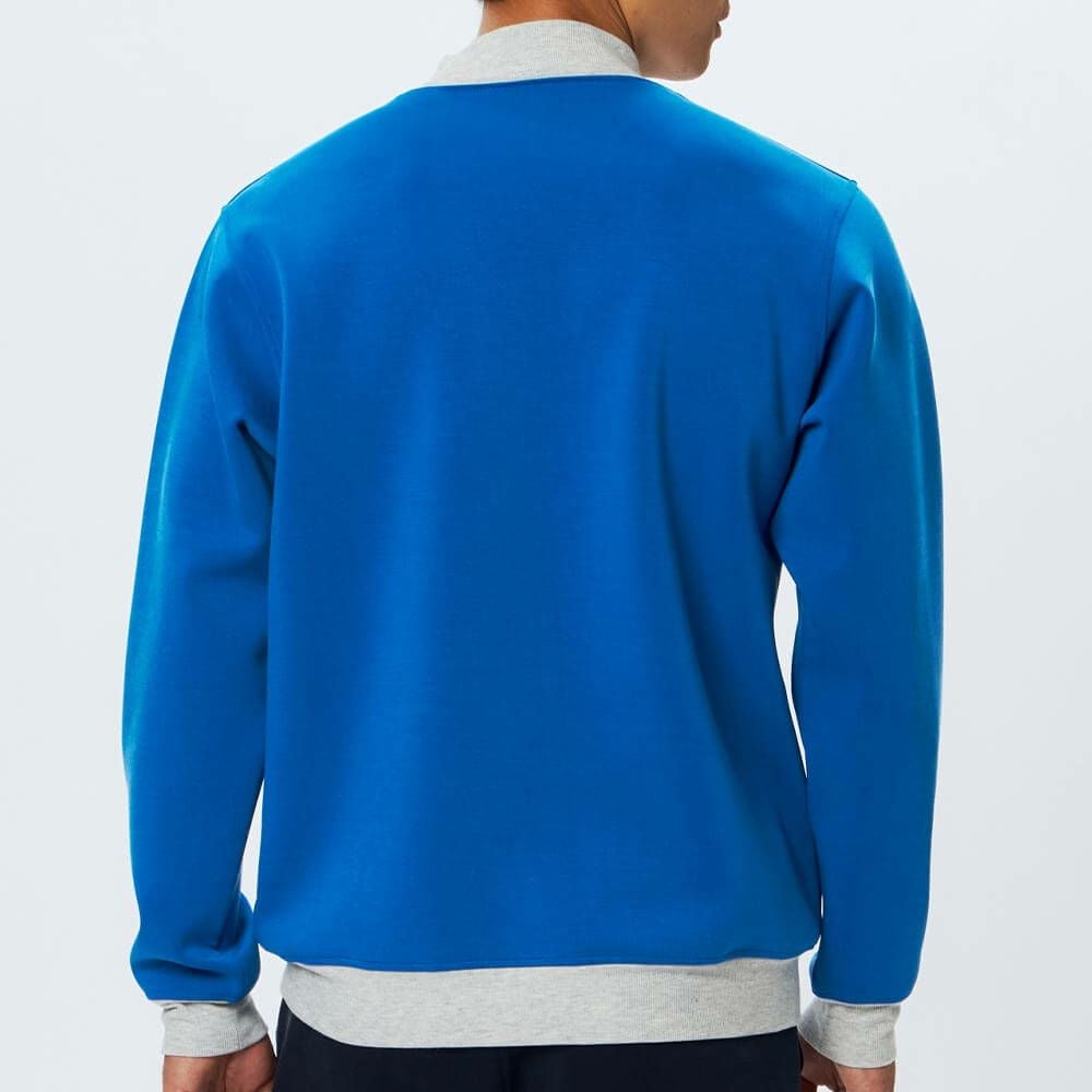 アンパスィ and per se　メンズ ダンボールニット 長袖 モックネック プルオーバー AMF6205J1　2025年モデル 画像2(ALT)