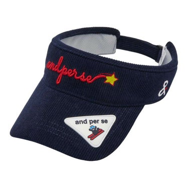 アンパスィ and per se　レディース バイザー AFF8705 30 ネイビー　2025年モデル ネイビー