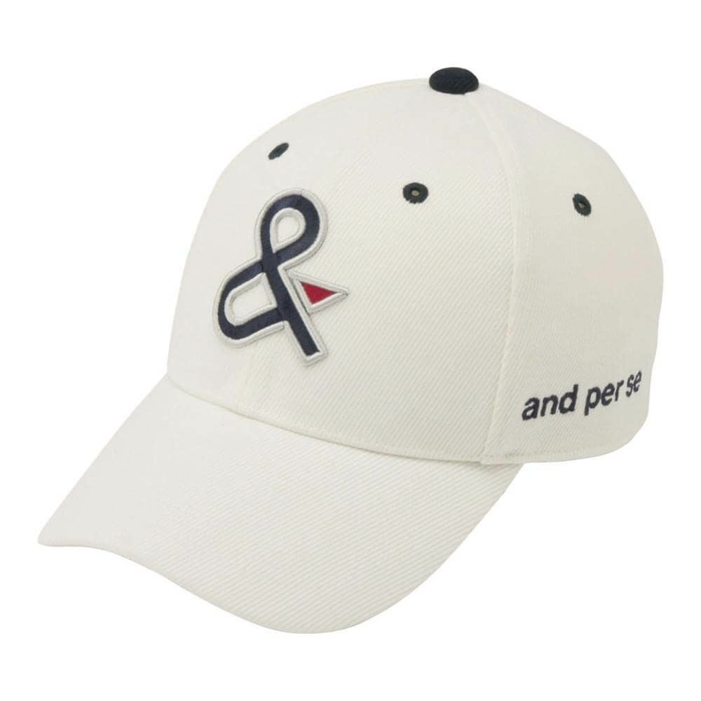 アンパスィ and per se　メンズ キャップ AMF8405 10 ホワイト　2025年モデル ホワイト