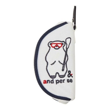 アンパスィ and per se　ボールポーチ AUF7205 10 ホワイト　2025年モデル ホワイト