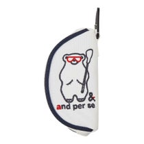 アンパスィ and per se　ボールポーチ AUF7205 10 ホワイト　2025年モデル