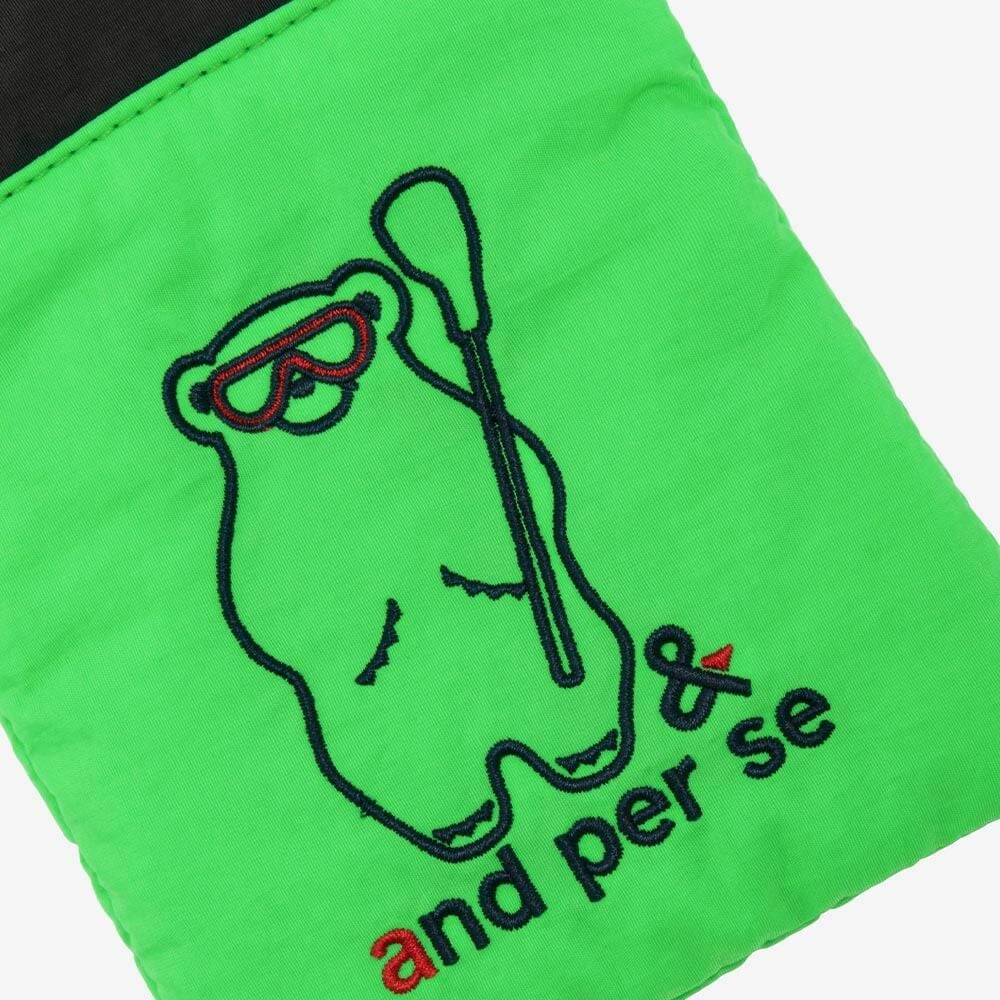 アンパスィ and per se　ユニセックス マルチポーチ AUF7265 60 グリーン　2025年モデル 画像2(ALT)