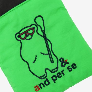 アンパスィ and per se　ユニセックス マルチポーチ AUF7265 60 グリーン　2025年モデル 画像2(ALT)