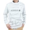 アドミラル Admiral　メンズ UJジャガード 長袖 クルーネック セーター ADMA564　2025年モデル ホワイト