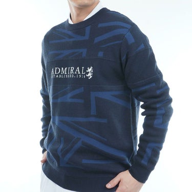 アドミラル Admiral　メンズ UJジャガード 長袖 クルーネック セーター ADMA564　2025年モデル 詳細12