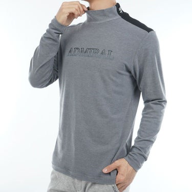 アドミラル Admiral　メンズ スエード起毛 長袖 ハイネック シャツ ADMA575　2025年モデル 詳細7