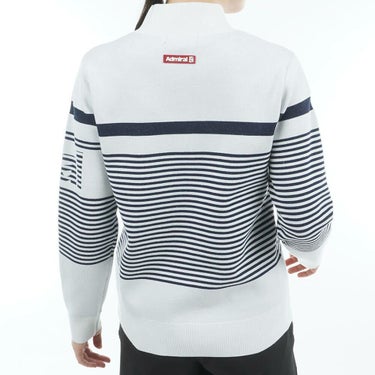 アドミラル Admiral　レディース パネルボーダー 長袖 ボトルネック セーター ADLA564　2025年モデル 詳細2