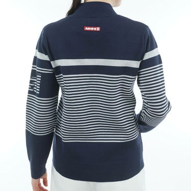 アドミラル Admiral　レディース パネルボーダー 長袖 ボトルネック セーター ADLA564　2025年モデル 詳細4
