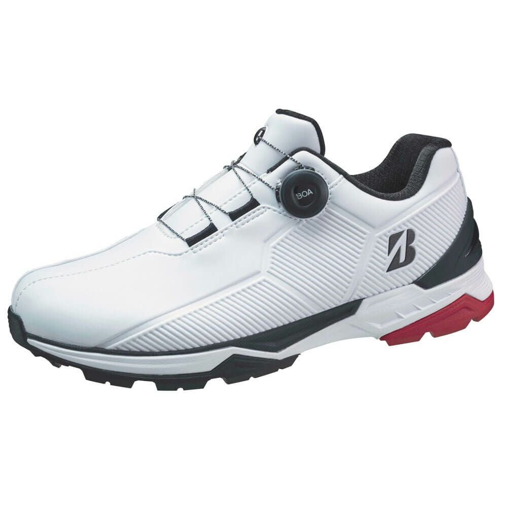 ブリヂストン ゼロ・スパイク バイター ワイド ボア メンズ スパイクレス ゴルフシューズ SH2507 WK ホワイト/ブラック 2025年モデル
