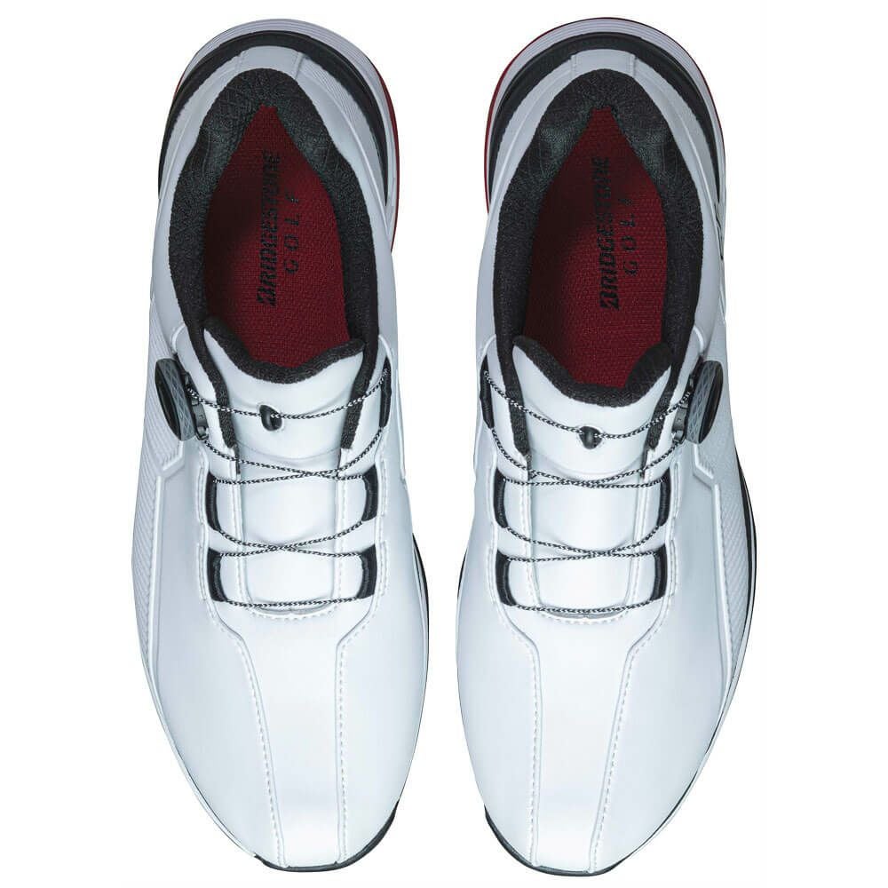 ブリヂストン  ゼロ・スパイク バイター ワイド ボア メンズ スパイクレス ゴルフシューズ SH2507 WK ホワイト/ブラック　2025年モデル 詳細2